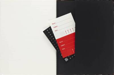Moleskine Chaier 2'li Günlük Defter Çizgili XL Boy 19x25 cm 160 Sayfa Siyah + Yaban Mersini Kırmızı - 2