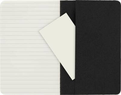 Moleskine Chaier 3'lü Günlük Defter Çizgili Cep Boy 9x14 cm 64 Sayfa Siyah - 4