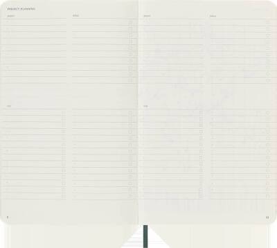 Moleskine Pro Notebook Yumuşak Kapak Defter L Boy 13x21 cm 192 Sayfa Orman Yeşili - 5