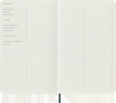 Moleskine Pro Notebook Yumuşak Kapak Defter L Boy 13x21 cm 192 Sayfa Orman Yeşili - 6