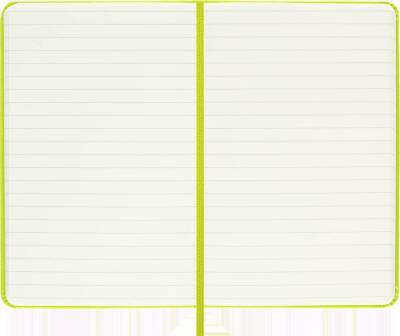 Moleskine Sert Kapak Çizgili Defter Cep Boy 9x14 cm 192 Sayfa Limon Yeşili - 4