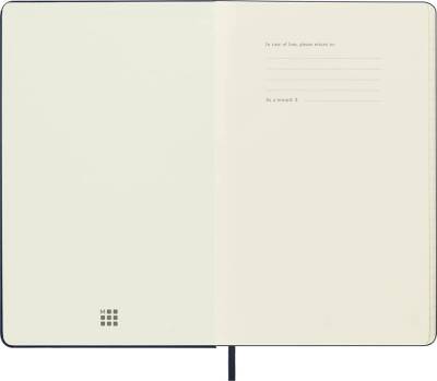 Moleskine Sert Kapak Çizgili Defter L Boy 13x21 cm 240 Sayfa Safir Mavi - 5