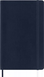 Moleskine Yumuşak Kapak Çizgili Defter L Boy 13x21 cm 192 Sayfa Safir Mavi - 6