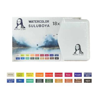 Mona Lisa Profesyonel Sulu Boya 18 Renk - 1
