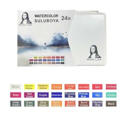 Mona Lisa Profesyonel Sulu Boya 24 Renk - 1
