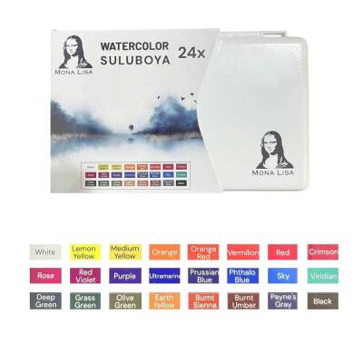 Mona Lisa Profesyonel Sulu Boya 24 Renk - 1