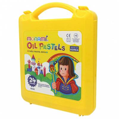 Monami Yağlı Pastel Boya 24 Renk Plastik Kutulu - 1