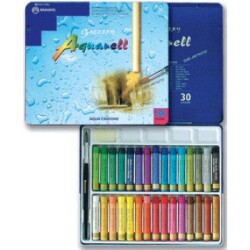 Mungyo Gallery Aquarell Crayon Suda Çözünen Pastel Boya 30 Renk Metal Kutu - 1