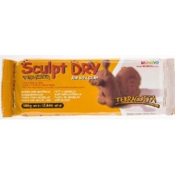 Mungyo Sculpt Dry Seramik Hamuru 500 gr. Terracota - 1