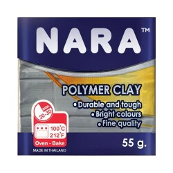 Nara Polimer Kil 55 gr PM25 Metallic Grey - 1