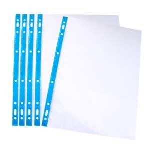 Noki Kristal Poşet Dosya A4 Mavi Şeritli 100'lü Paket - 1