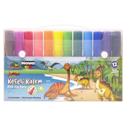 Nova Color Jumbo Keçeli Kalem 12 Renk Set - 1