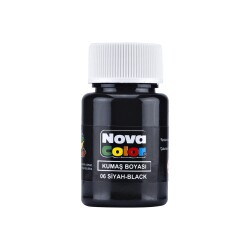 Nova Color Kumaş Boyası 30 ml Siyah - 1