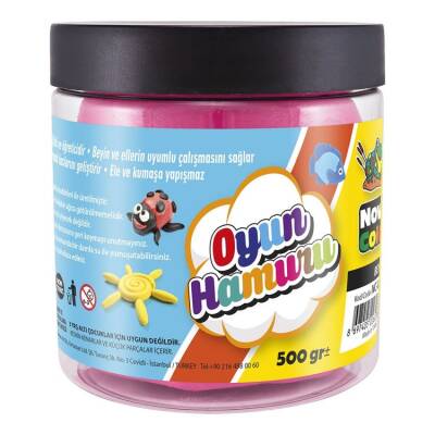 Nova Color Oyun Hamuru Tek Renk Kova 500 gr. Pembe - 1