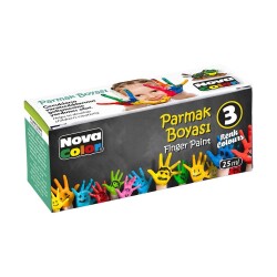 Nova Color Parmak Boyası 3 Renk x 25 ml. - 1