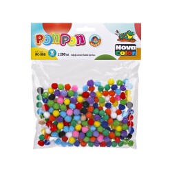 Nova Color Ponpon 10 mm 200'lü Paket - 1