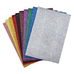 Nova Color Simli Yapışkanlı Eva 10 Renk 20x30 cm - 1