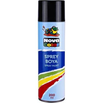 Nova Color Sprey Boya 200 ml. SİYAH - 1