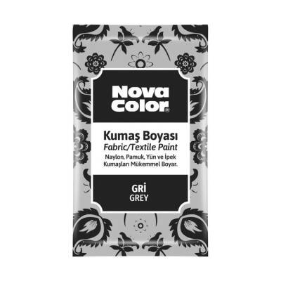 Nova Color Toz Kumaş Boyası 12 gr GRİ - 1