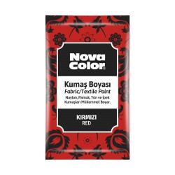 Nova Color Toz Kumaş Boyası 12 gr KIRMIZI - 1