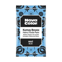 Nova Color Toz Kumaş Boyası 12 gr MAVİ - 1