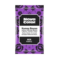 Nova Color Toz Kumaş Boyası 12 gr MOR - 1