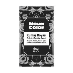 Nova Color Toz Kumaş Boyası 12 gr SİYAH - 1