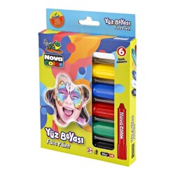 Nova Color Yüz Boyası 6 Renk Set - 1