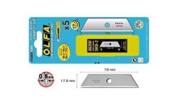 OLFA SKB-2/5B Emniyetli Maket Bıçağı Yedeği 5'li Tüp (SK-3,SK-4,SK-5,SK-9,UTC-1 için) - Olfa