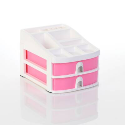 OPS CO 7200 2 Çekmeceli Masaüstü Organizer Pastel Pembe - 1