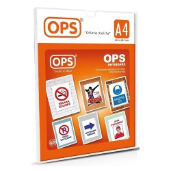 OPS DP 070 A4 Duvar Tipi Afiş Taşıyıcı - 1