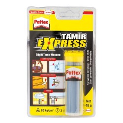 Pattex Tamir Express Güçlü Tamir Macunu (Yapıştırma-Dolgu-Tıkama) 48 gr - 1