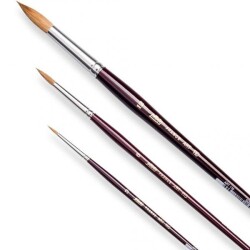 Pebeo 110 Serisi Yuvarlak Uçlu Samur Fırça No: 3/0 - Pebeo