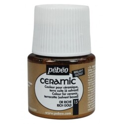 Pebeo Ceramic Seramik Boyası 15 Rich Gold - 1