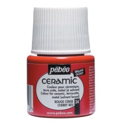 Pebeo Ceramic Seramik Boyası 24 Cherry Red - 1