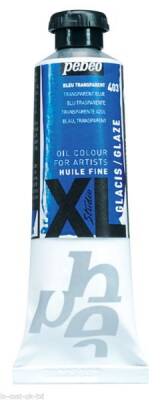 Pebeo Huile Fine XL Yağlı Boya 37 ml. GLAZE (Şeffaf) 403 Blue - 1