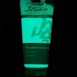 Pebeo Phosphorescent Gel Karanlıkta Parlayan Boya 100 ml. TURKUAZ - 1