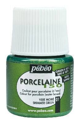 Pebeo Porcelaine 150 Fırınlanabilir Porselen Boyası (Metalik) 101 Shimmer Green - 1