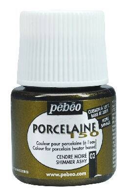 Pebeo Porcelaine 150 Fırınlanabilir Porselen Boyası (Metalik) 102 Shimmer Ashy - 1