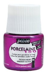 Pebeo Porcelaine 150 Fırınlanabilir Porselen Boyası (Metalik) 106 Shimmer Fuchsia - 1