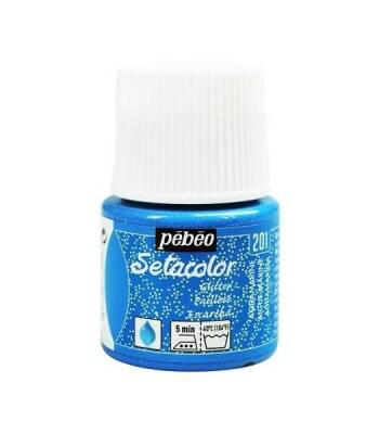 Pebeo Setacolor Glitter (Simli) Kumaş Boyası 201 AQUAMARINE - 1