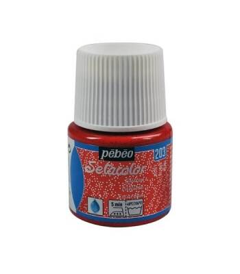 Pebeo Setacolor Glitter (Simli) Kumaş Boyası 203 RUBY - 1