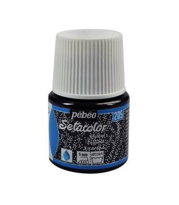 Pebeo Setacolor Glitter (Simli) Kumaş Boyası 205 ONYX - 1