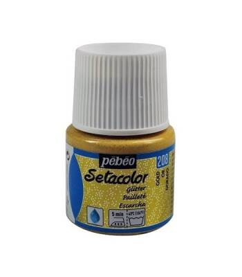 Pebeo Setacolor Glitter (Simli) Kumaş Boyası 208 GOLD - 1