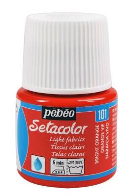 Pebeo Setacolor Light Fabric (Transparan) Kumaş Boyası 101 VIVID ORANGE - 1