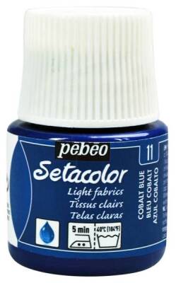 Pebeo Setacolor Light Fabric (Transparan) Kumaş Boyası 11 COBALT BLUE - 1