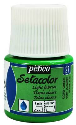 Pebeo Setacolor Light Fabric (Transparan) Kumaş Boyası 27 LIGHT GREEN - 1