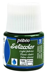 Pebeo Setacolor Light Fabric (Transparan) Kumaş Boyası 28 MOSS GREEN - 1