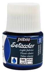 Pebeo Setacolor Light Fabric (Transparan) Kumaş Boyası 30 TURQUOISE - 1