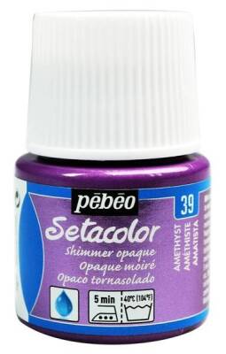 Pebeo Setacolor Shimmer (Pırıltılı) Opak Kumaş Boyası 39 AMETHYST - 1